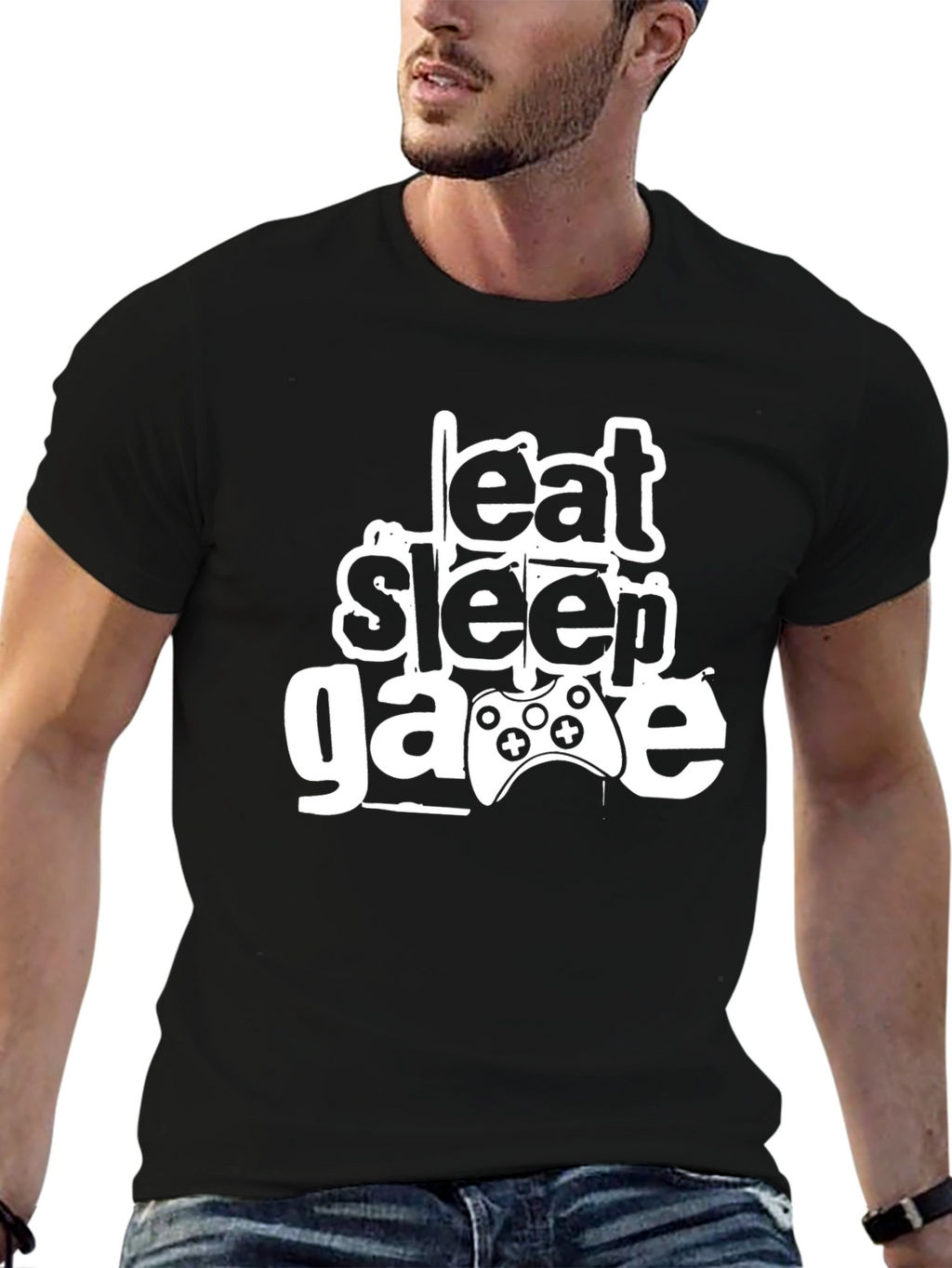 Eat Sleep Game Graphic Tee