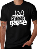 Eat Sleep Game Graphic Tee
