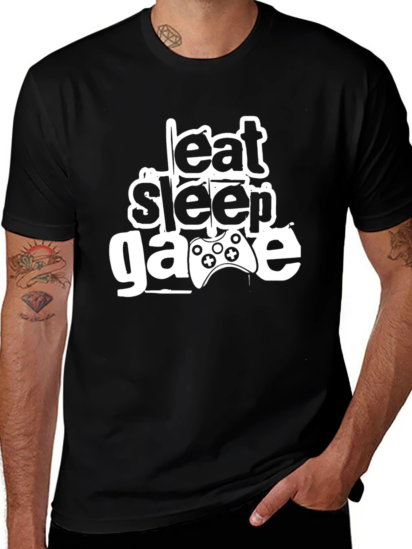 Eat Sleep Game Graphic Tee