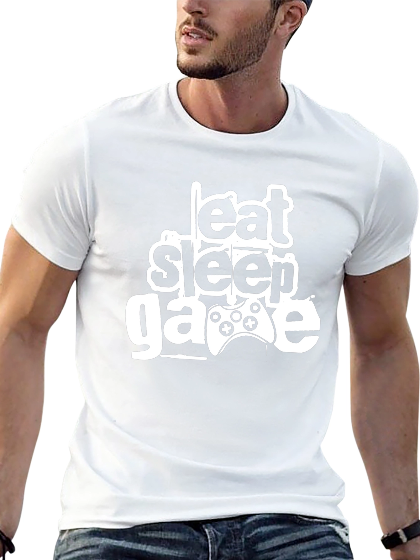 Eat Sleep Game Graphic Tee