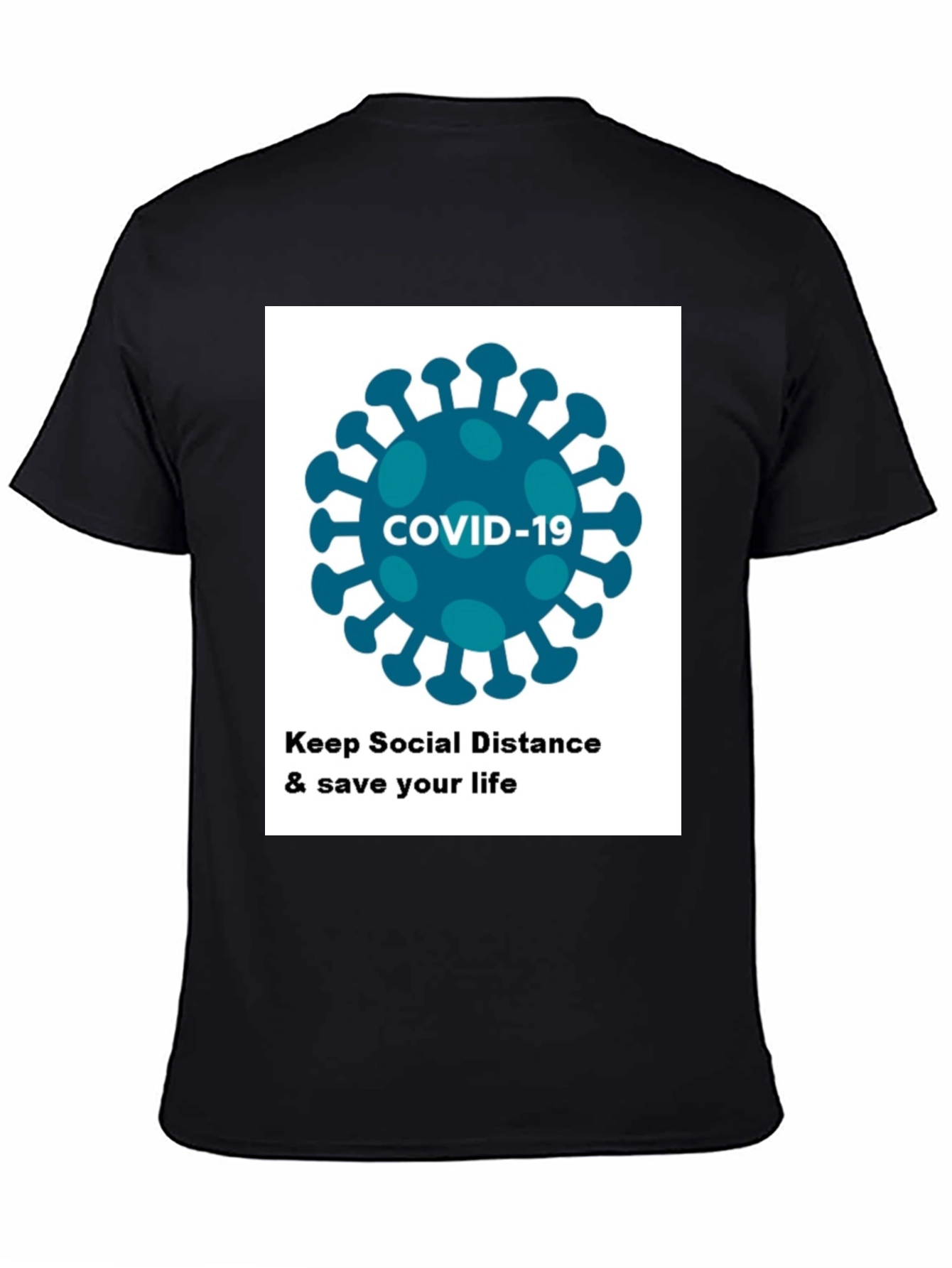 COVID-19 Social Distancing T-Shirt - Stay Safe