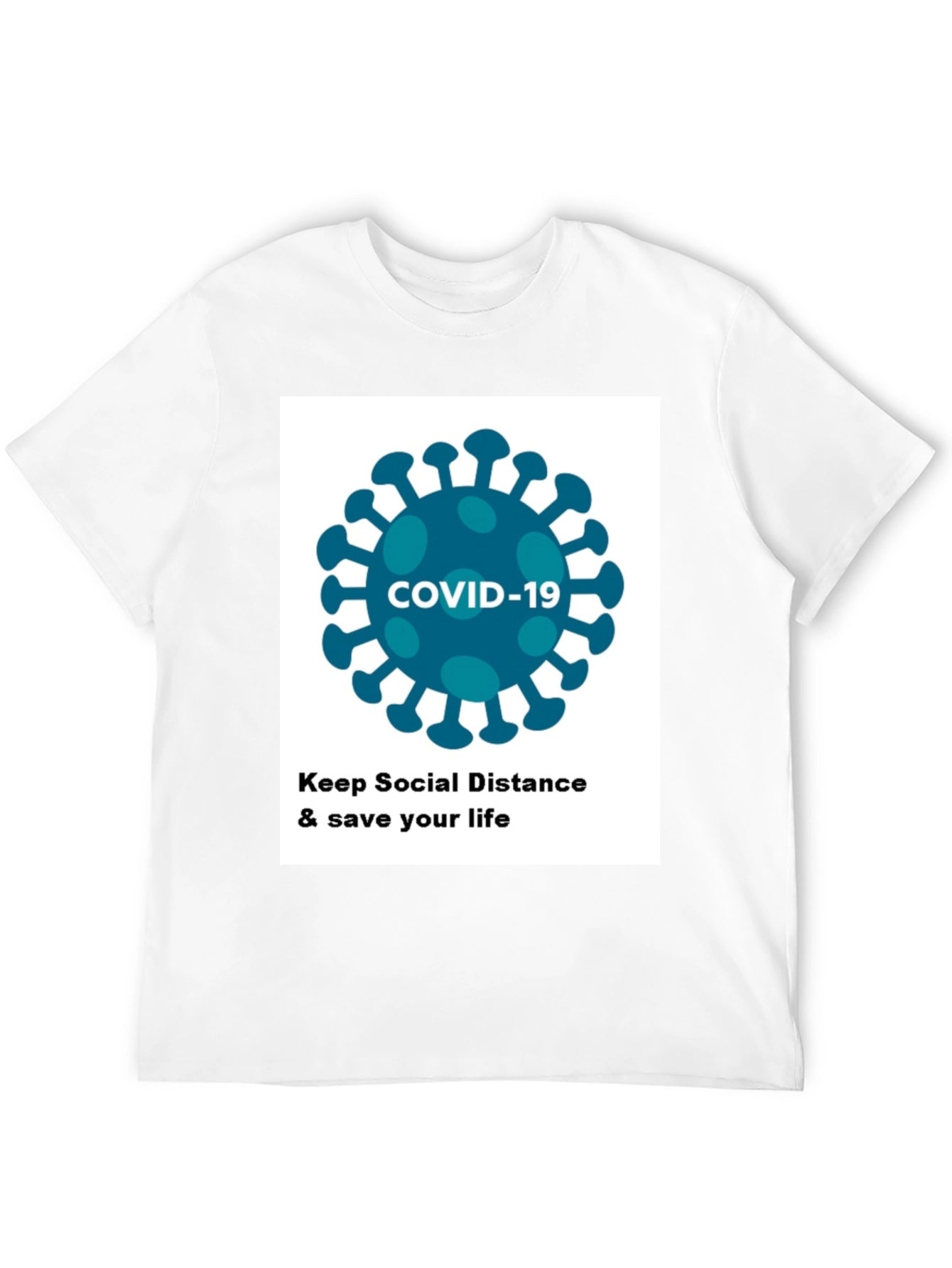 COVID-19 Social Distancing T-Shirt - Stay Safe