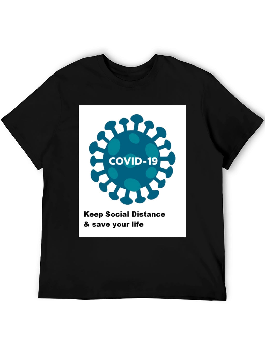 COVID-19 Social Distancing T-Shirt - Stay Safe