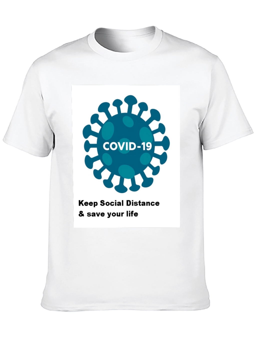 COVID-19 Social Distancing T-Shirt - Stay Safe