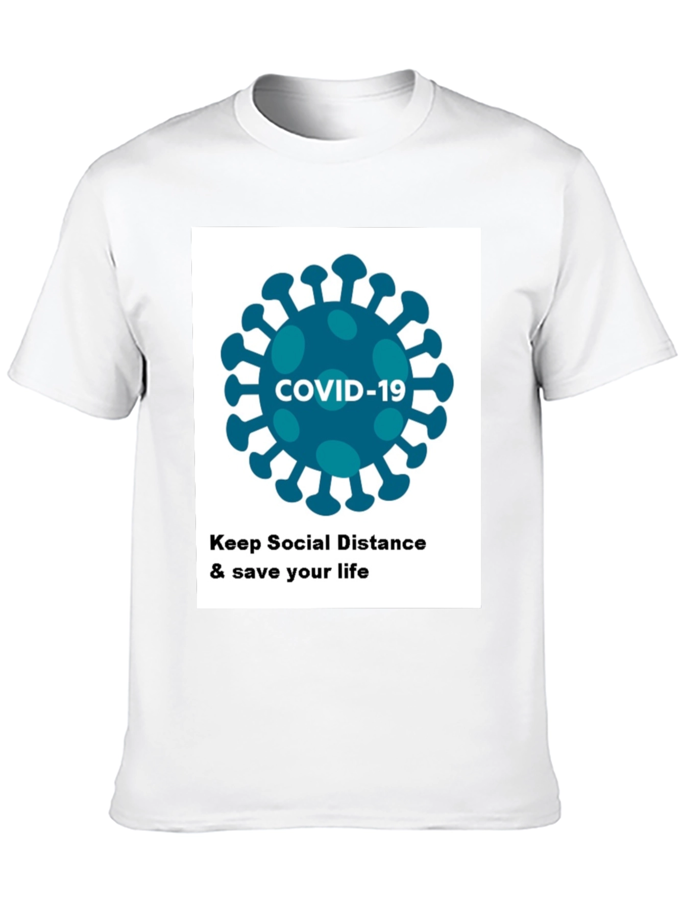 COVID-19 Social Distancing T-Shirt - Stay Safe