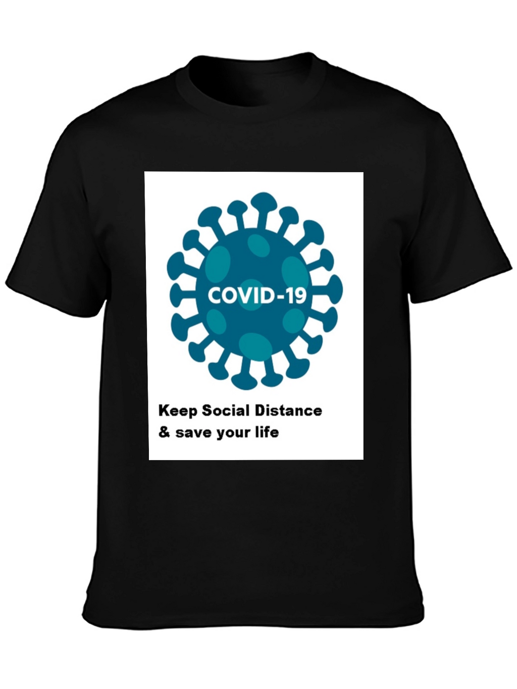 COVID-19 Social Distancing T-Shirt - Stay Safe
