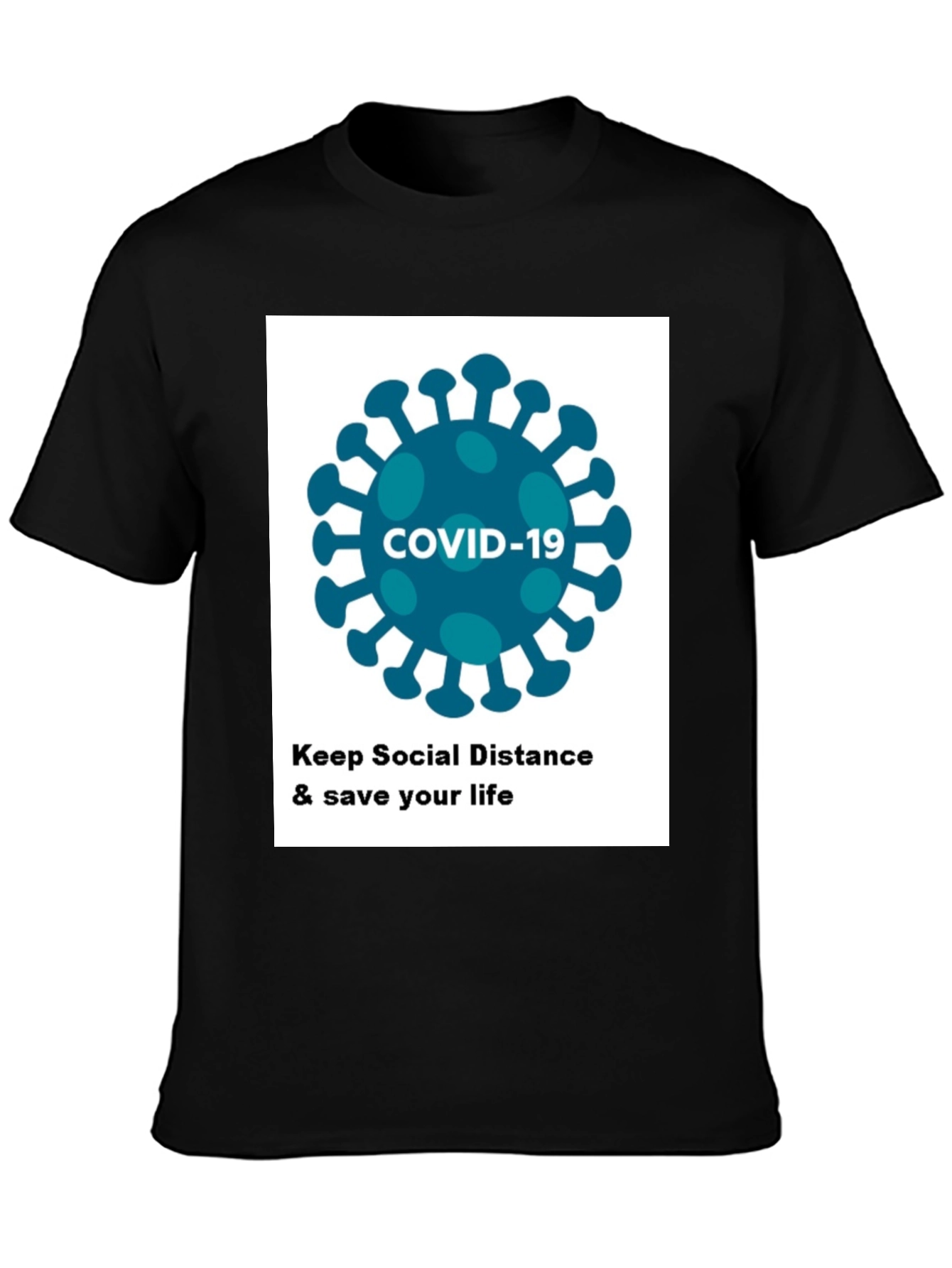 COVID-19 Social Distancing T-Shirt - Stay Safe