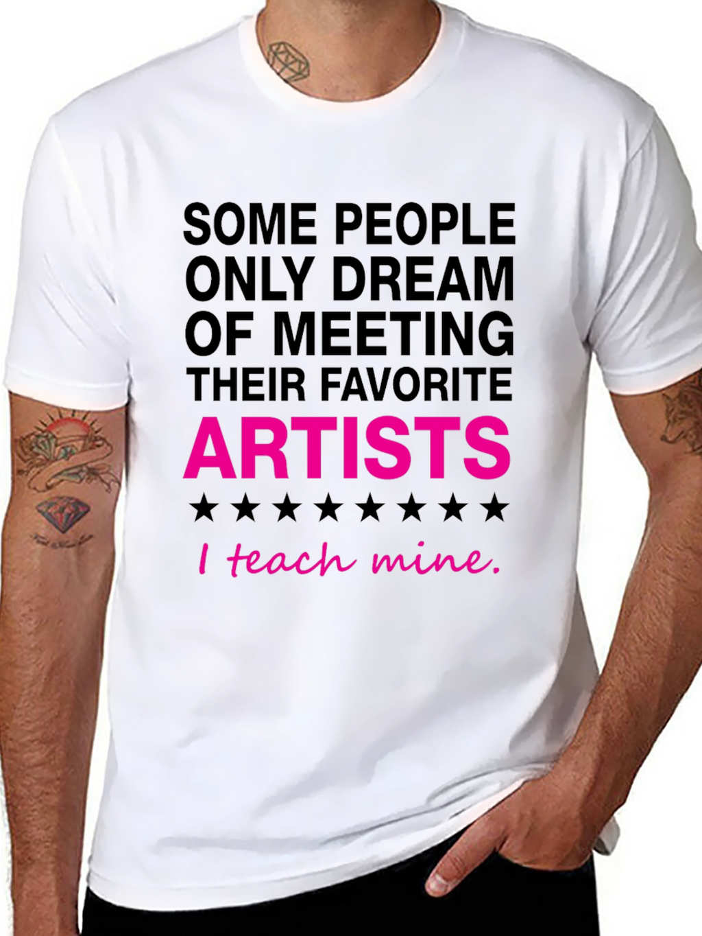 I Teach Mine Artist Graphic Tee