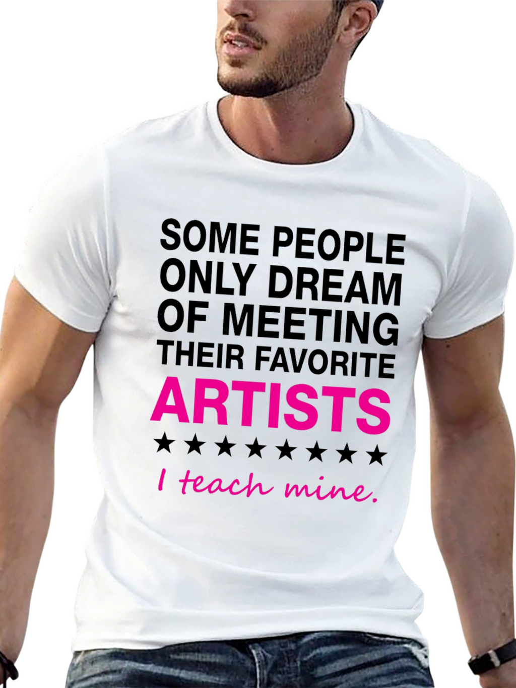 I Teach Mine Artist Graphic Tee