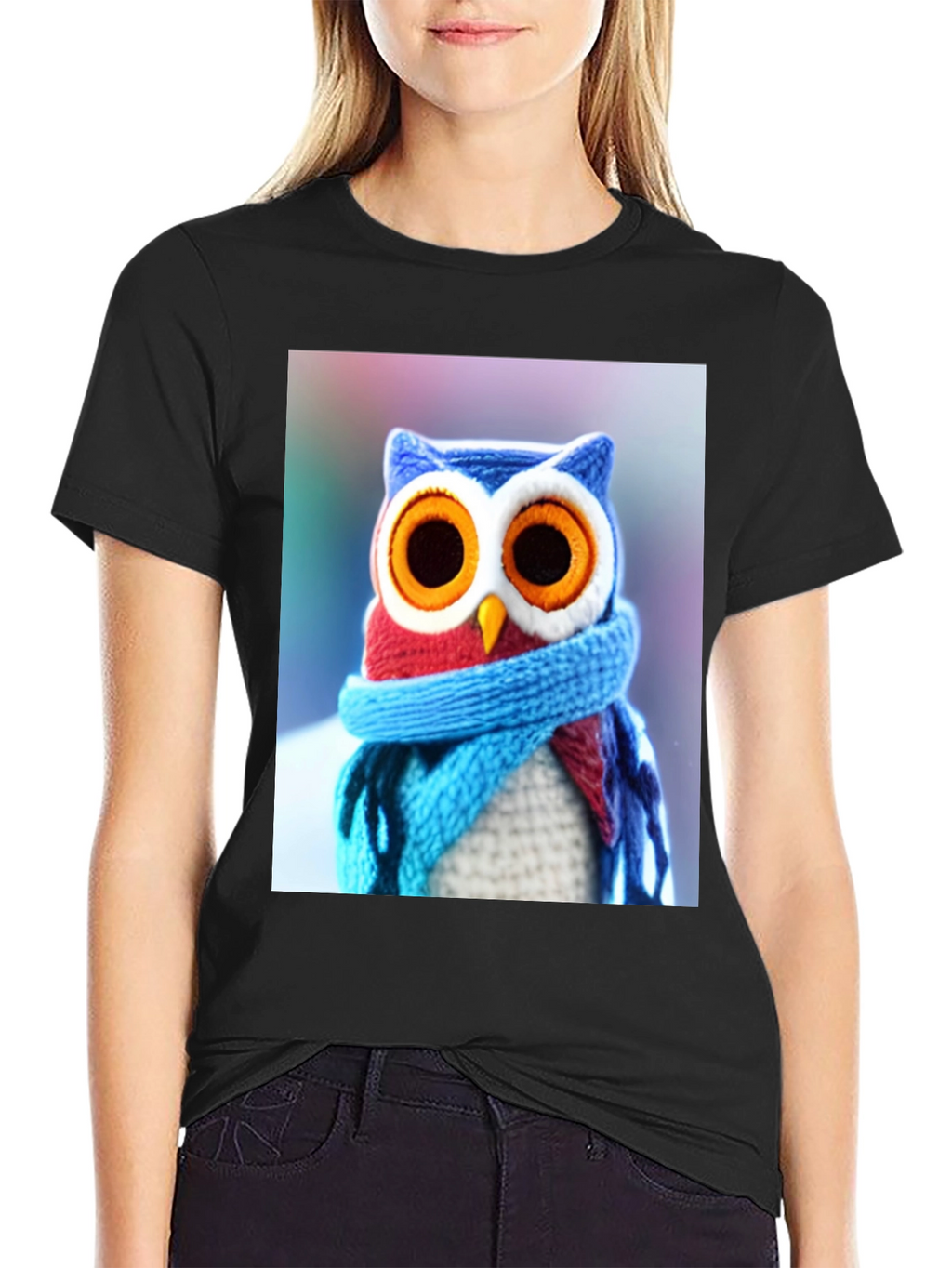 Owl T-Shirt - Knitted Design