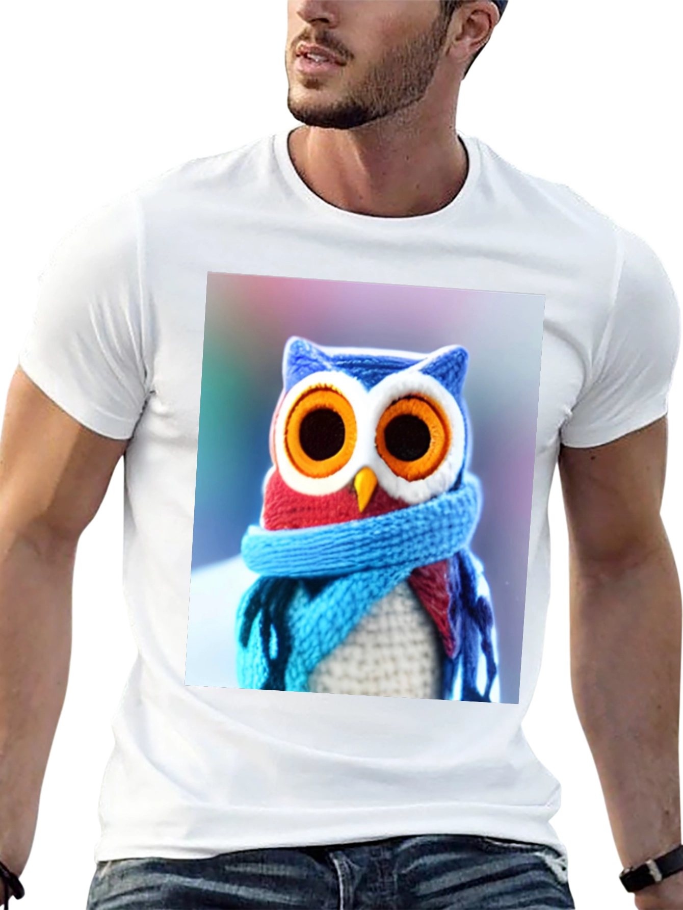 Owl T-Shirt - Knitted Design