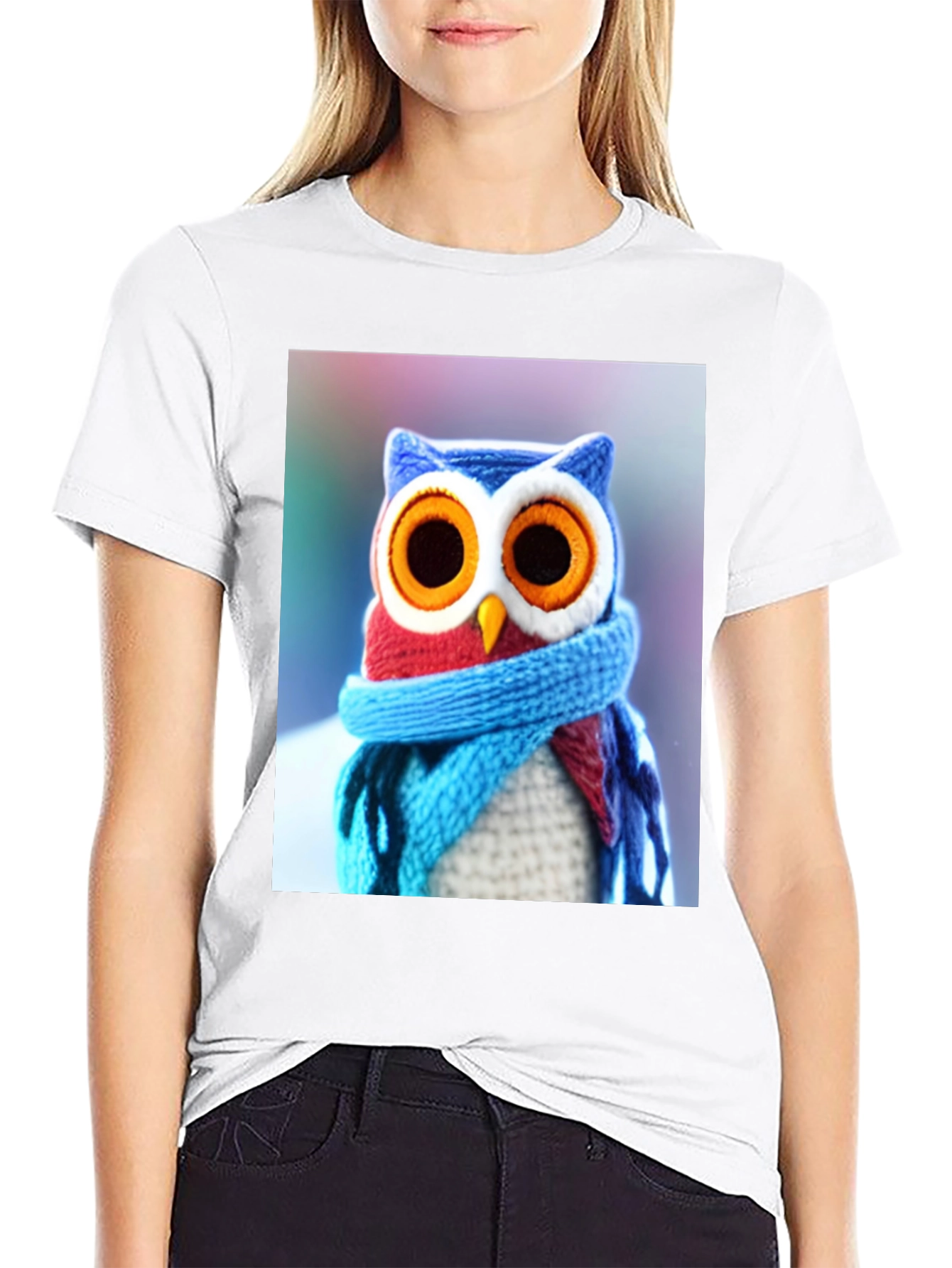 Owl T-Shirt - Knitted Design
