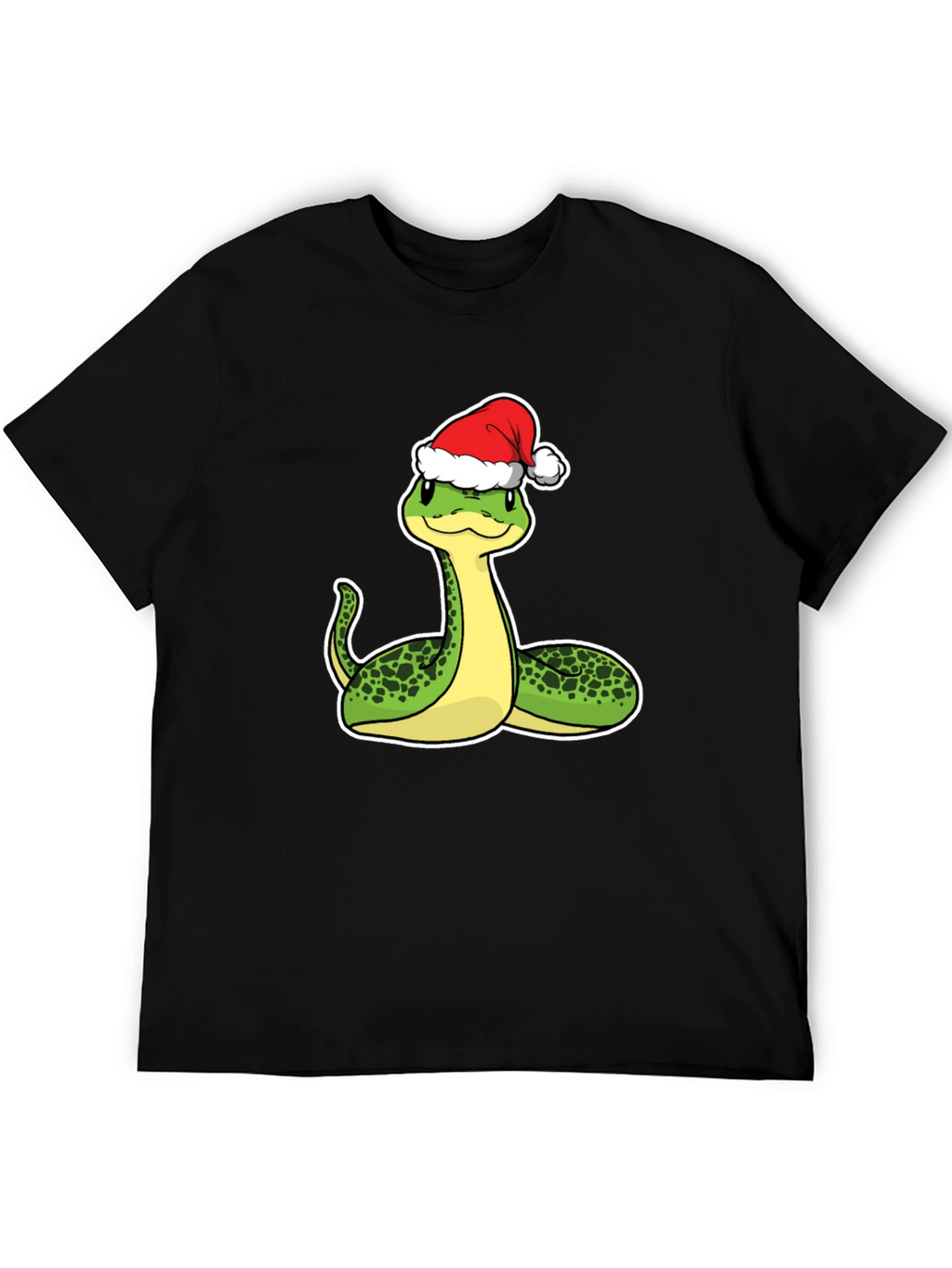 Festive Snake Graphic Tee - Holiday Style