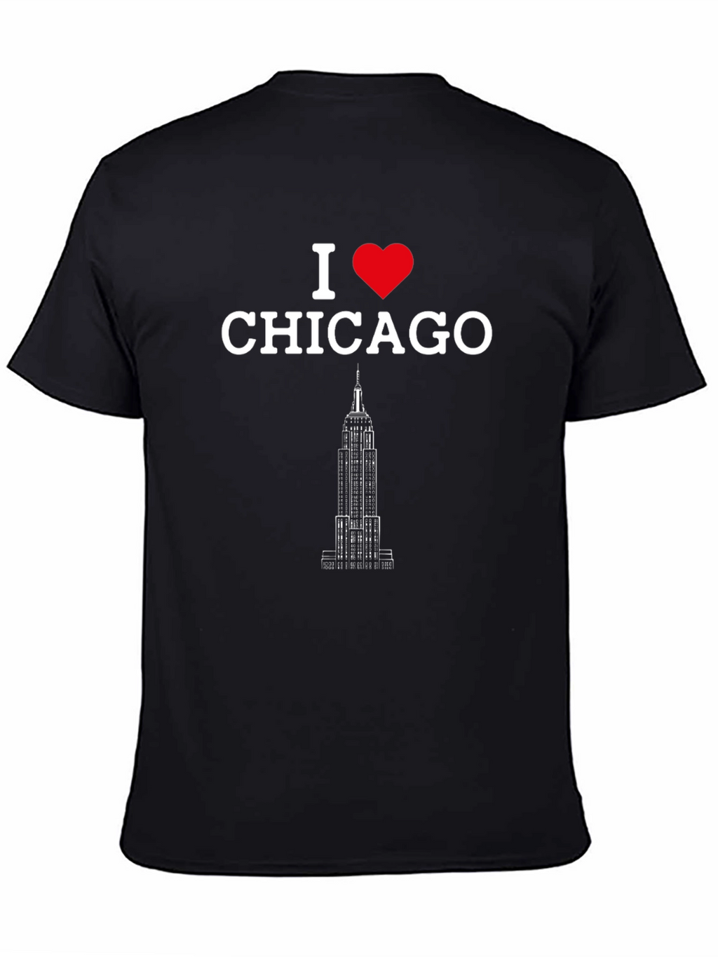 I Love Chicago Black Graphic Tee