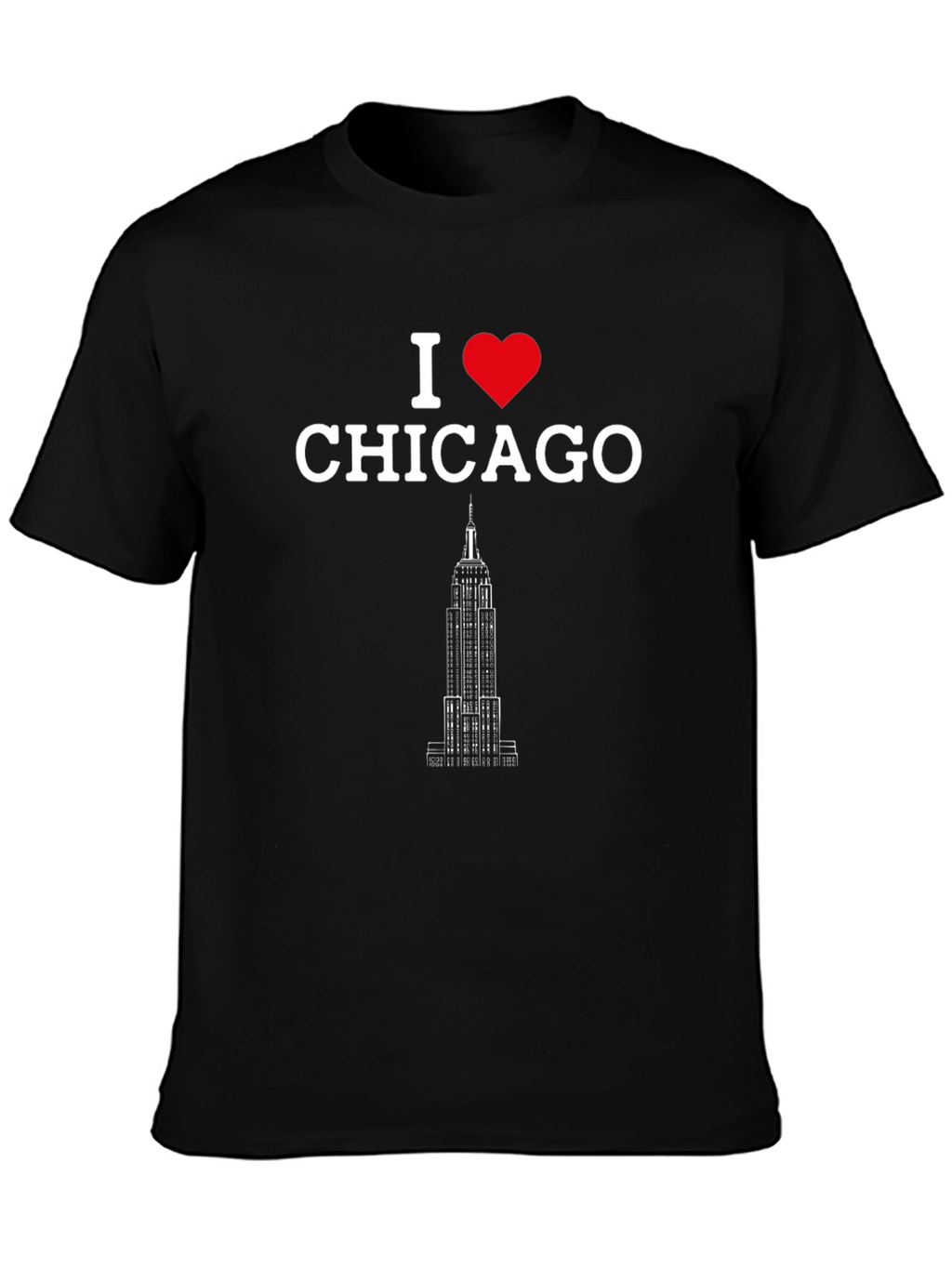 I Love Chicago Black Graphic Tee