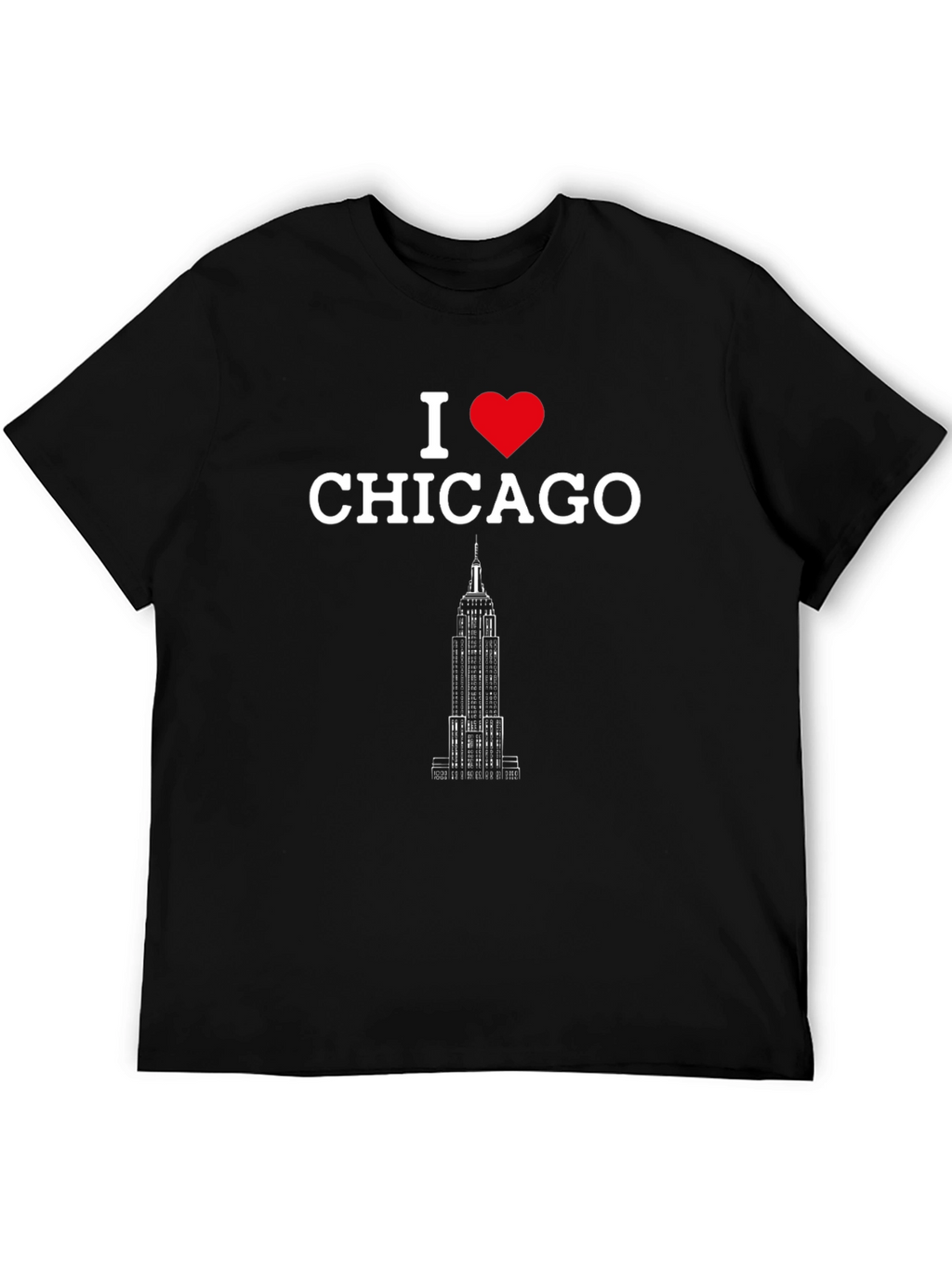 I Love Chicago Black Graphic Tee