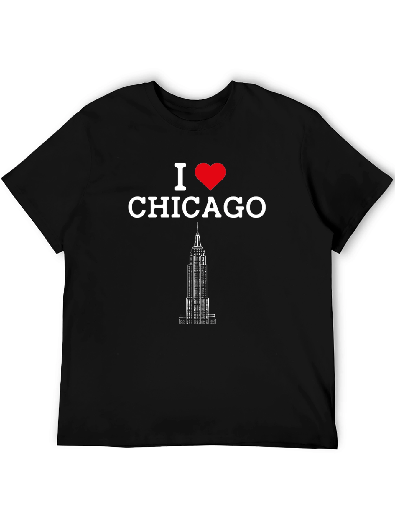 I Love Chicago Black Graphic Tee