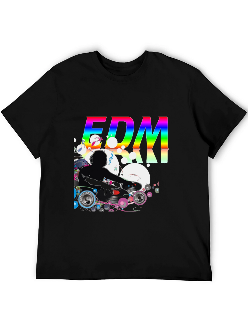 EDM DJ Graphic Black T-Shirt