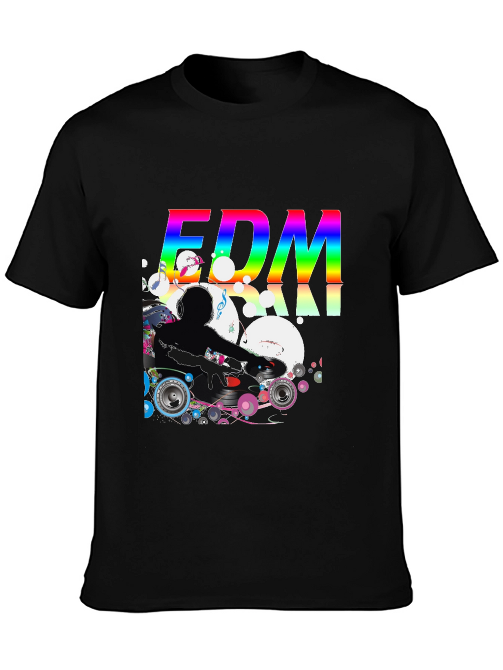 EDM DJ Graphic Black T-Shirt