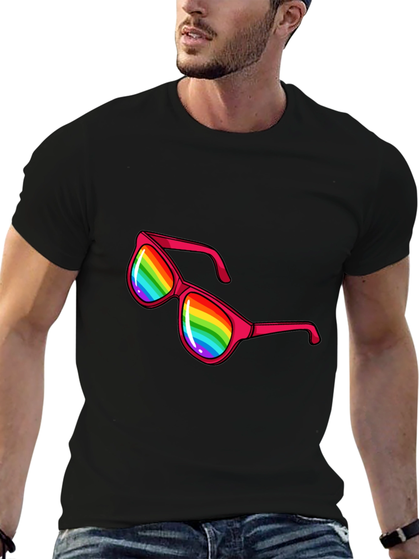 Rainbow Sunglasses T-Shirt - Pride Apparel