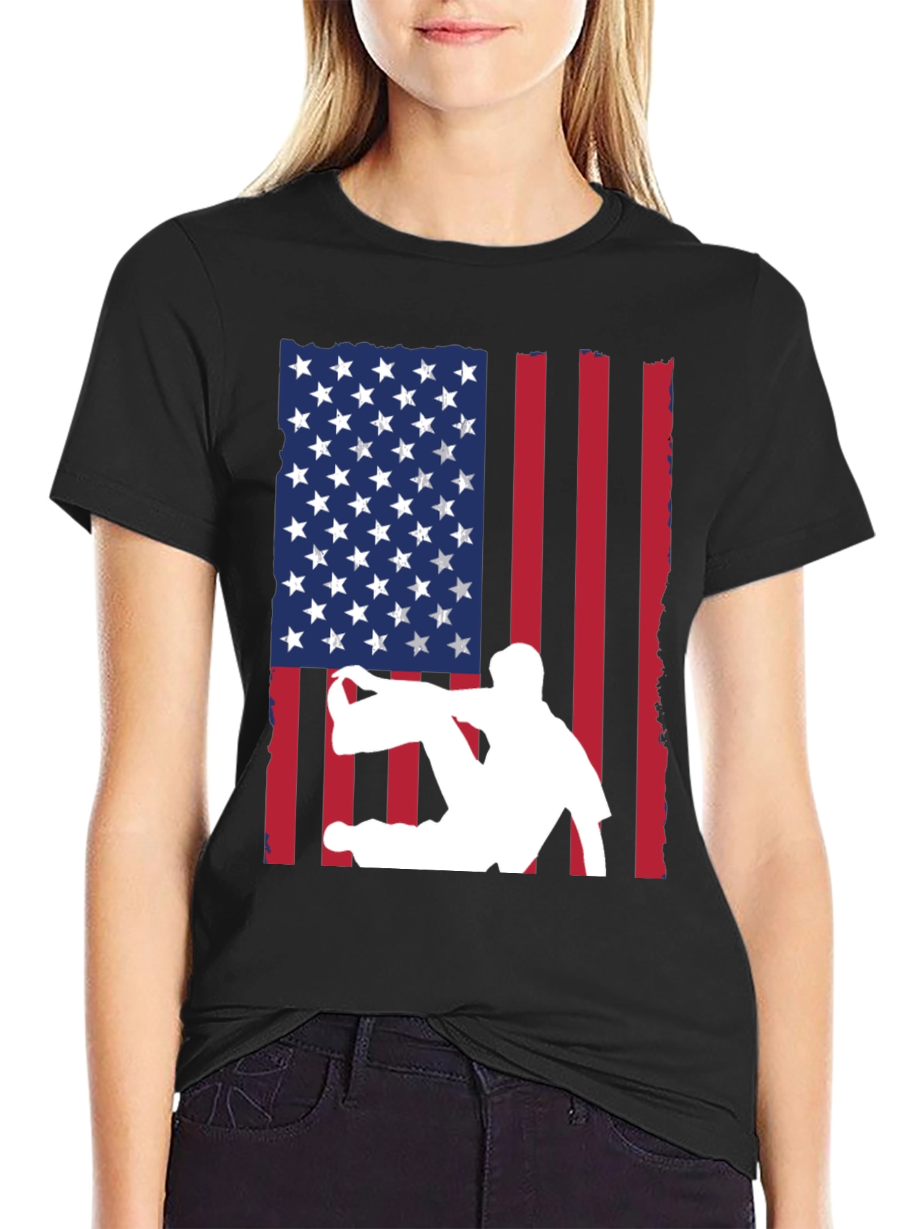 USA Flag Parkour T-Shirt