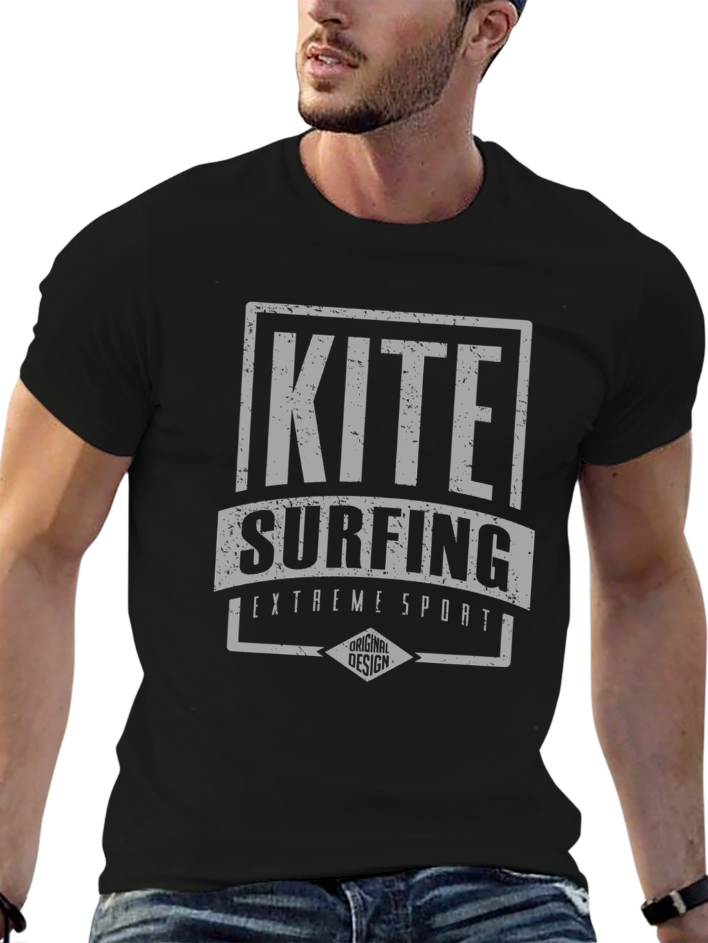 Kite Surfing Graphic Tee - Extreme Sports T-Shirt