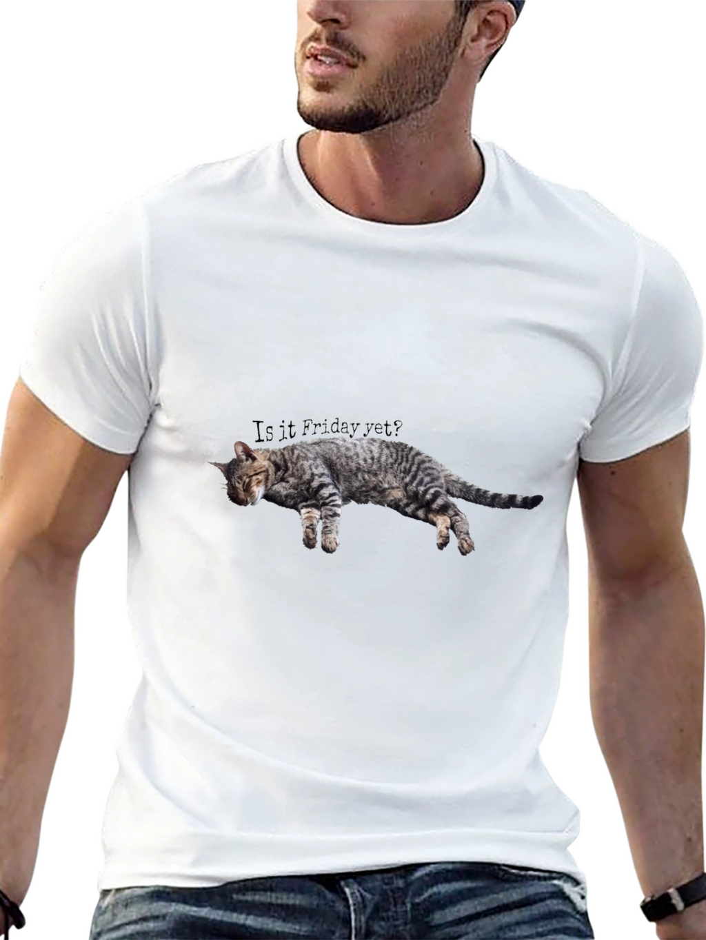 Is it Friday Yet? Cat Graphic Tee