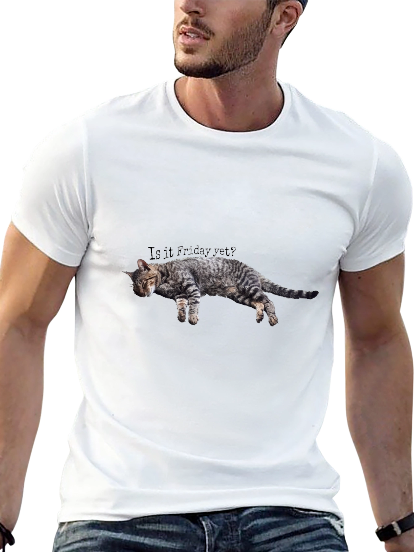 Is it Friday Yet? Cat Graphic Tee