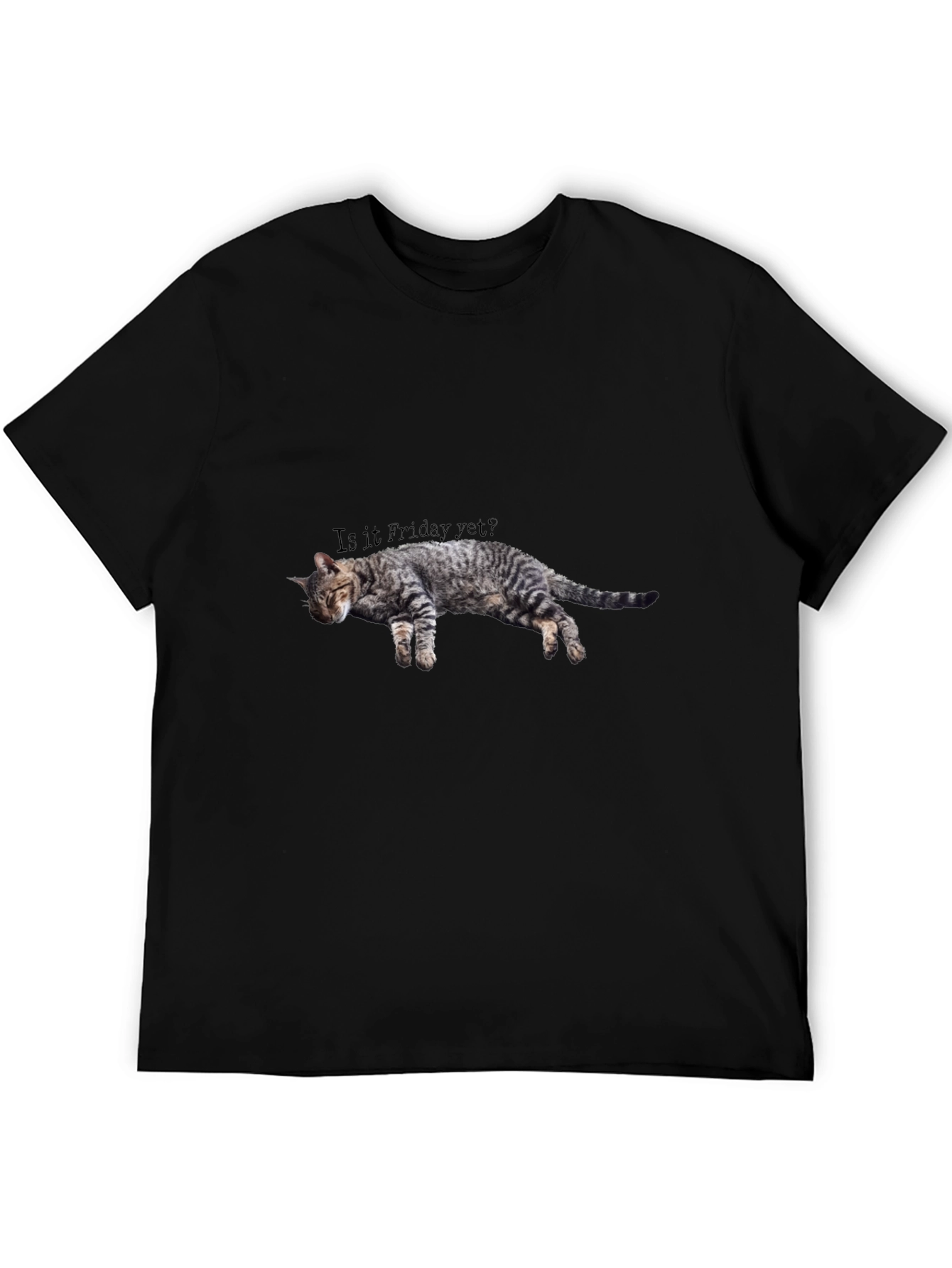 Is it Friday Yet? Cat Graphic Tee