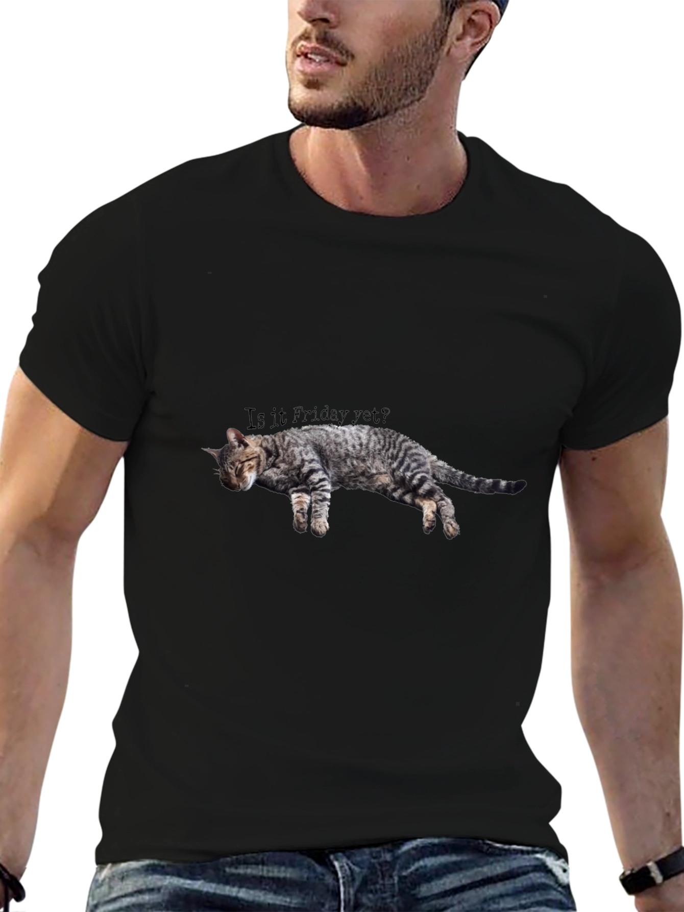 Is it Friday Yet? Cat Graphic Tee