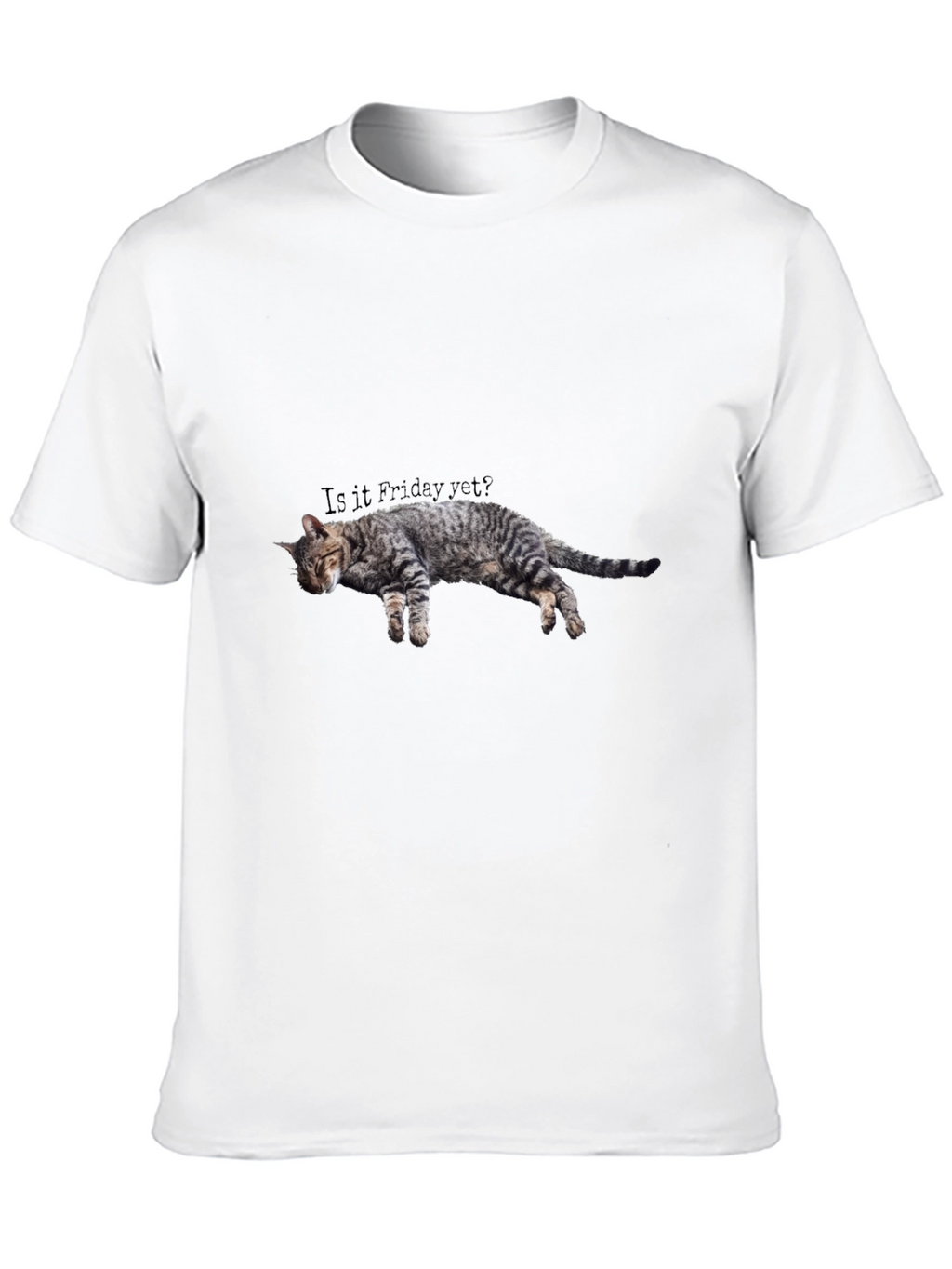 Is it Friday Yet? Cat Graphic Tee