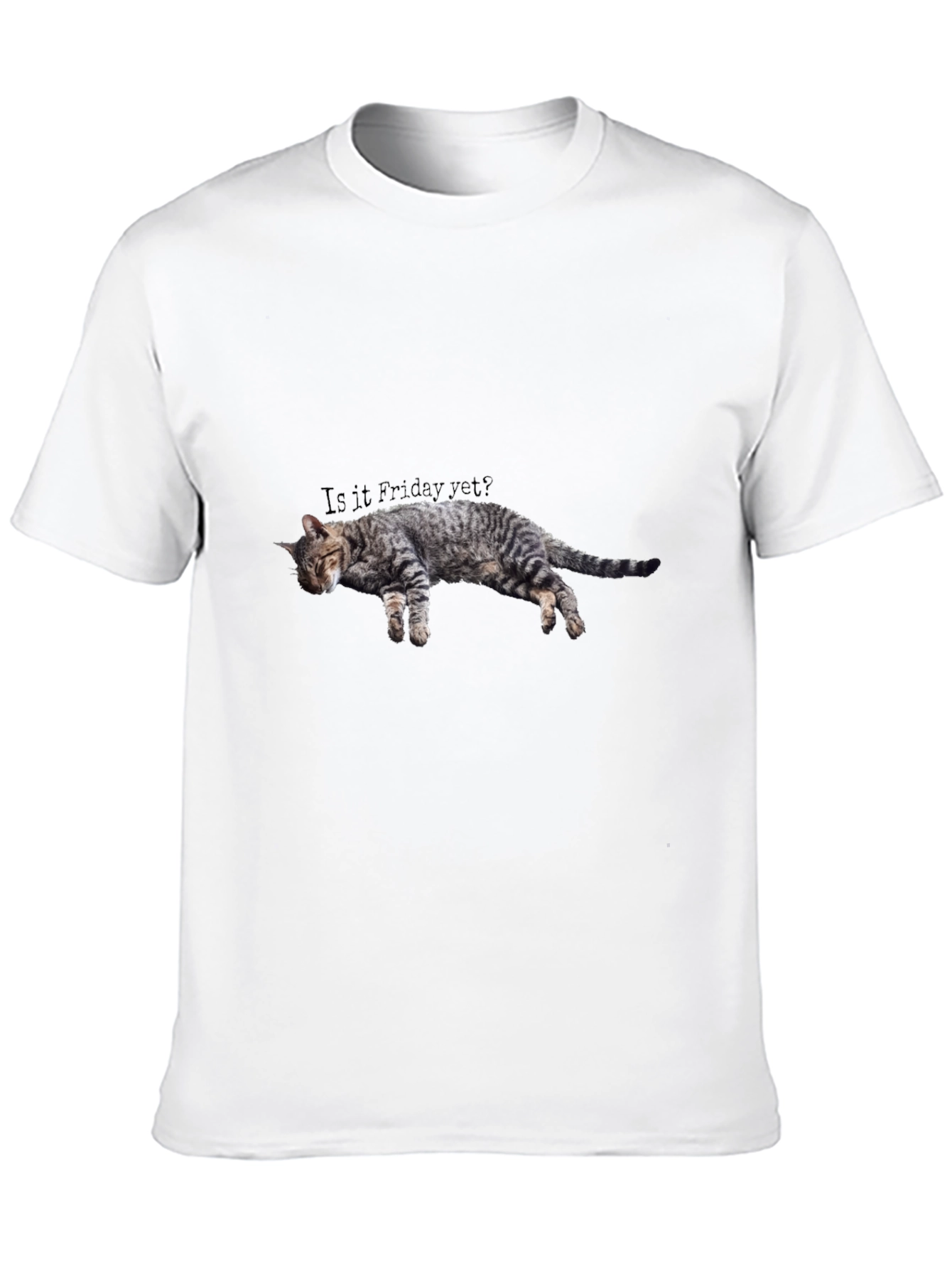 Is it Friday Yet? Cat Graphic Tee