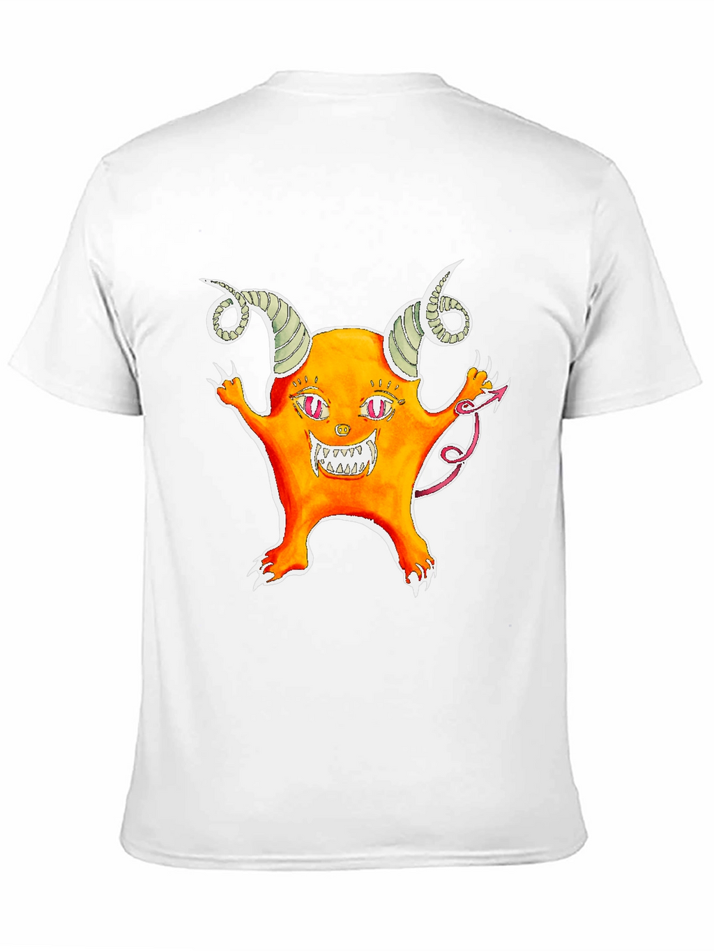 Monster Graphic Tee - Black Cotton T-Shirt