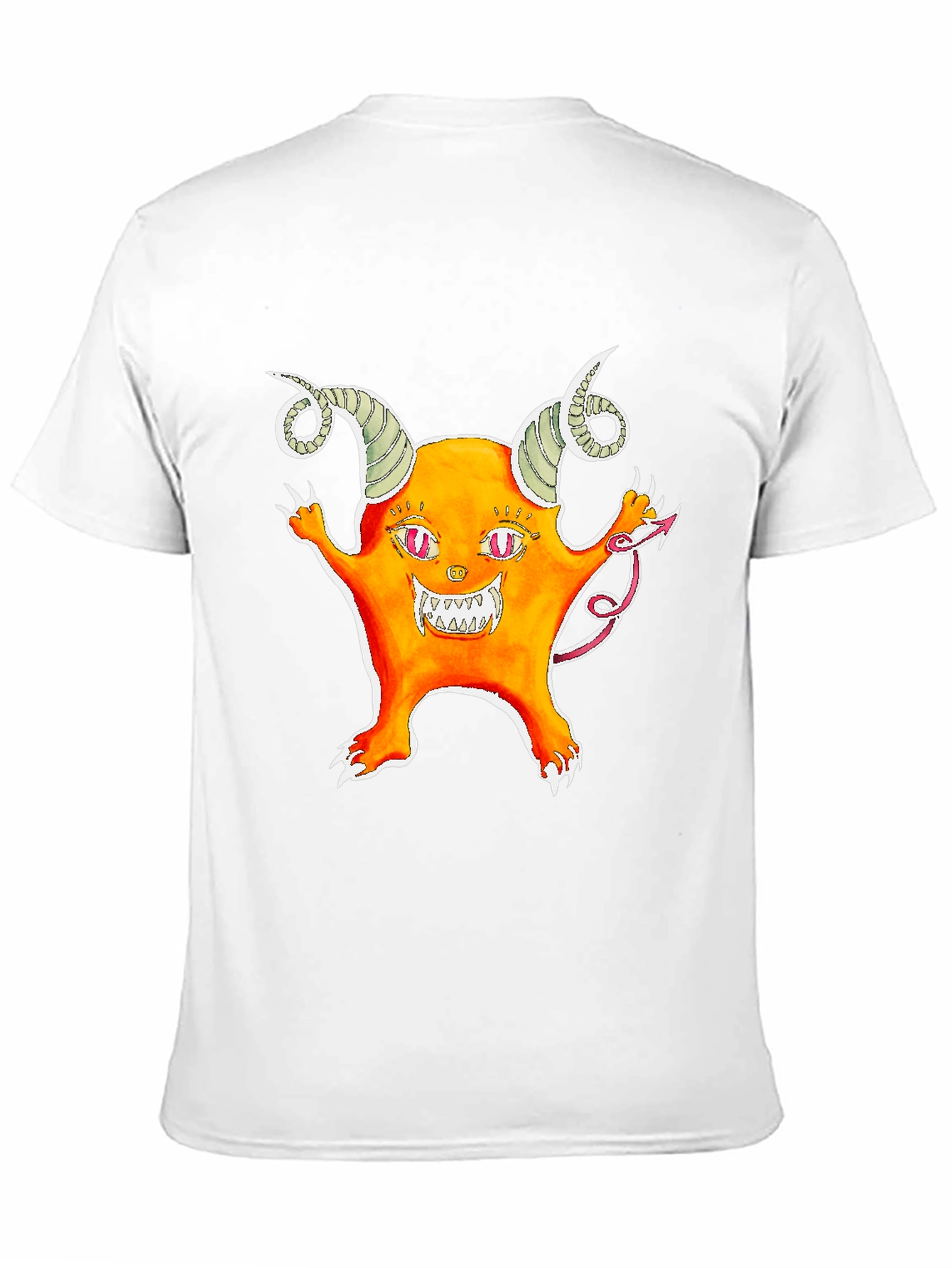 Monster Graphic Tee - Black Cotton T-Shirt