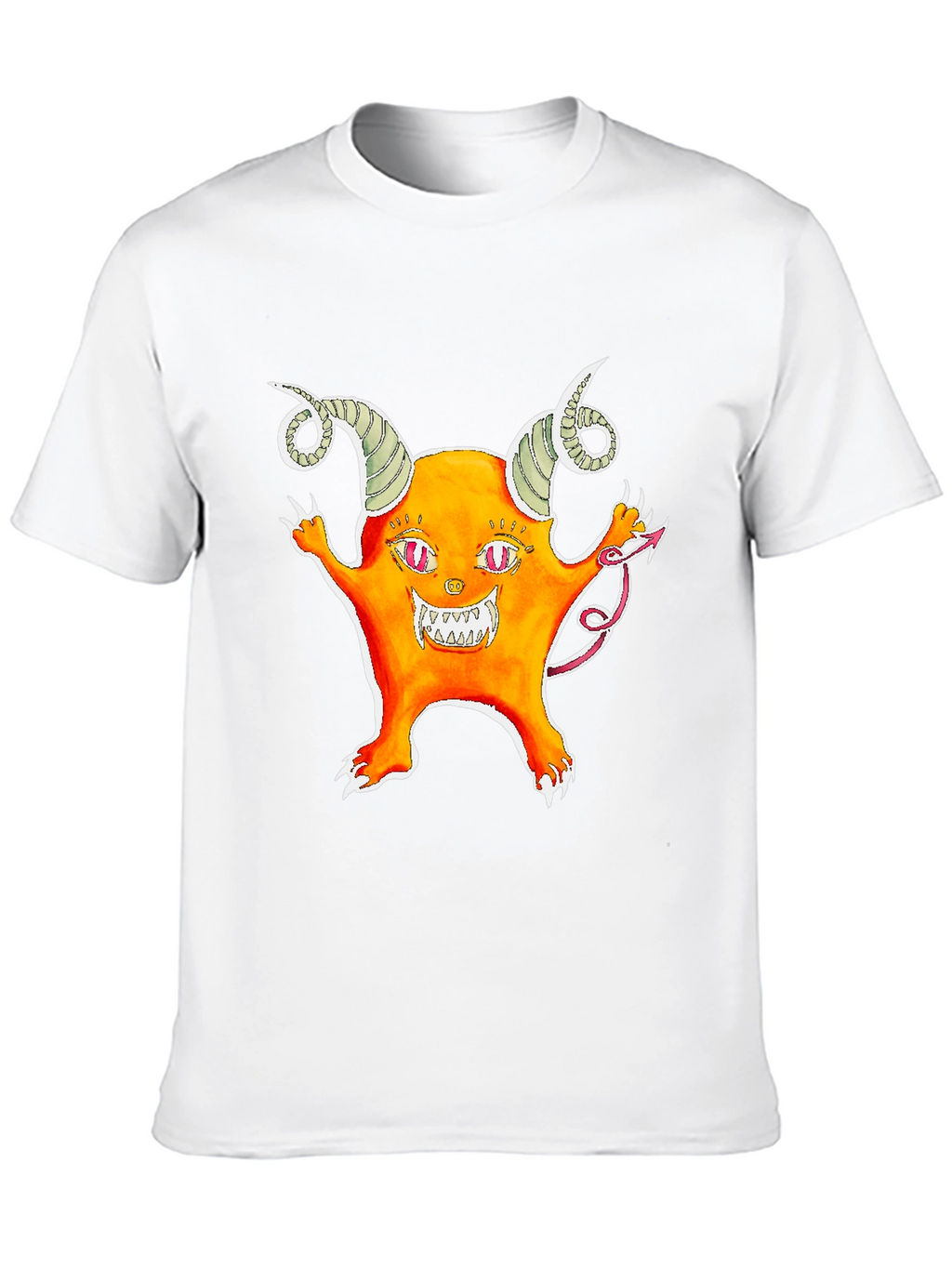 Monster Graphic Tee - Black Cotton T-Shirt