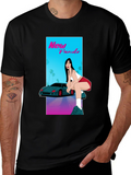 New Pando Car and Girl Graphic T-Shirt