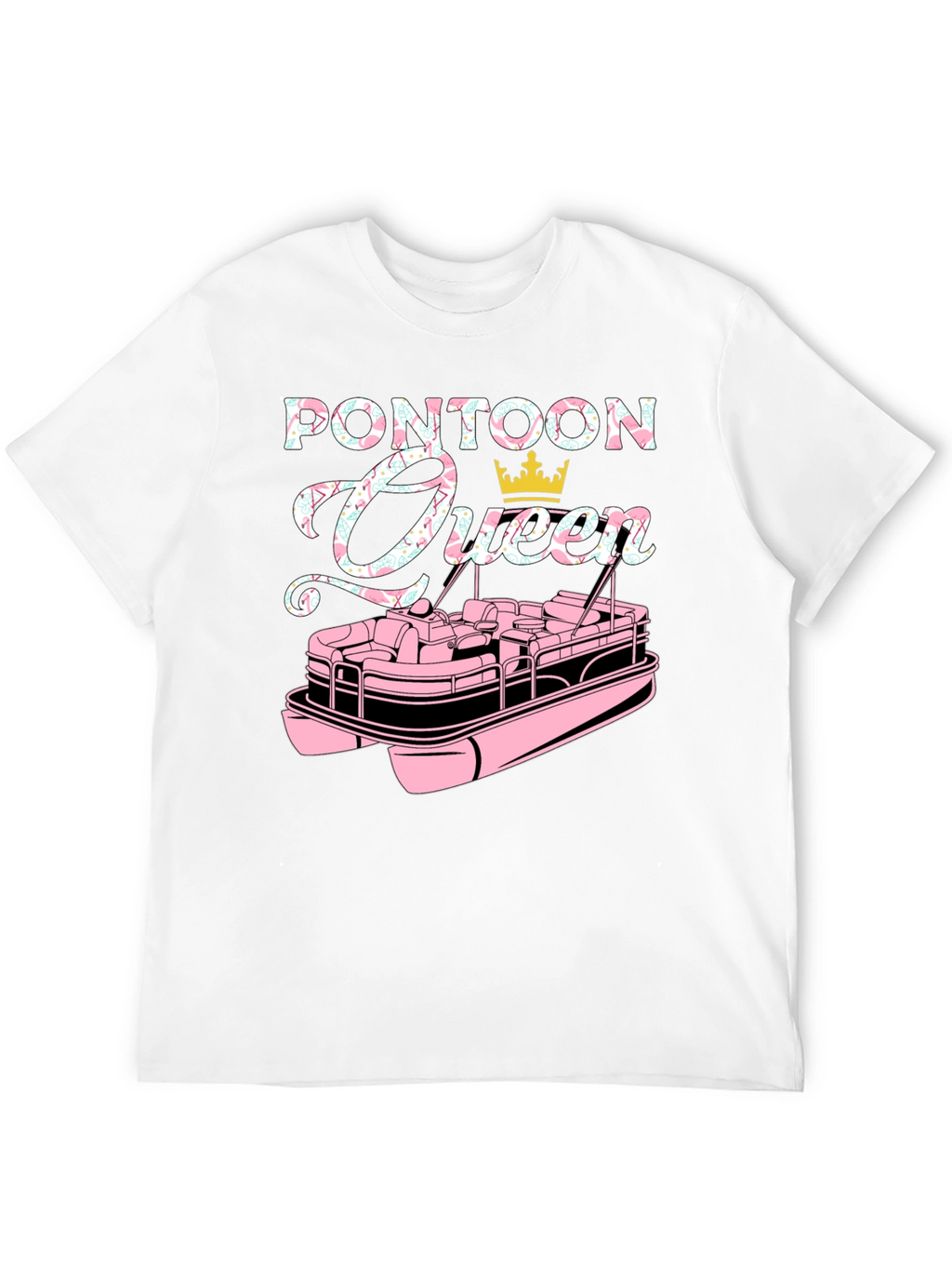 Pontoon Queen Graphic T-Shirt - Boating Life