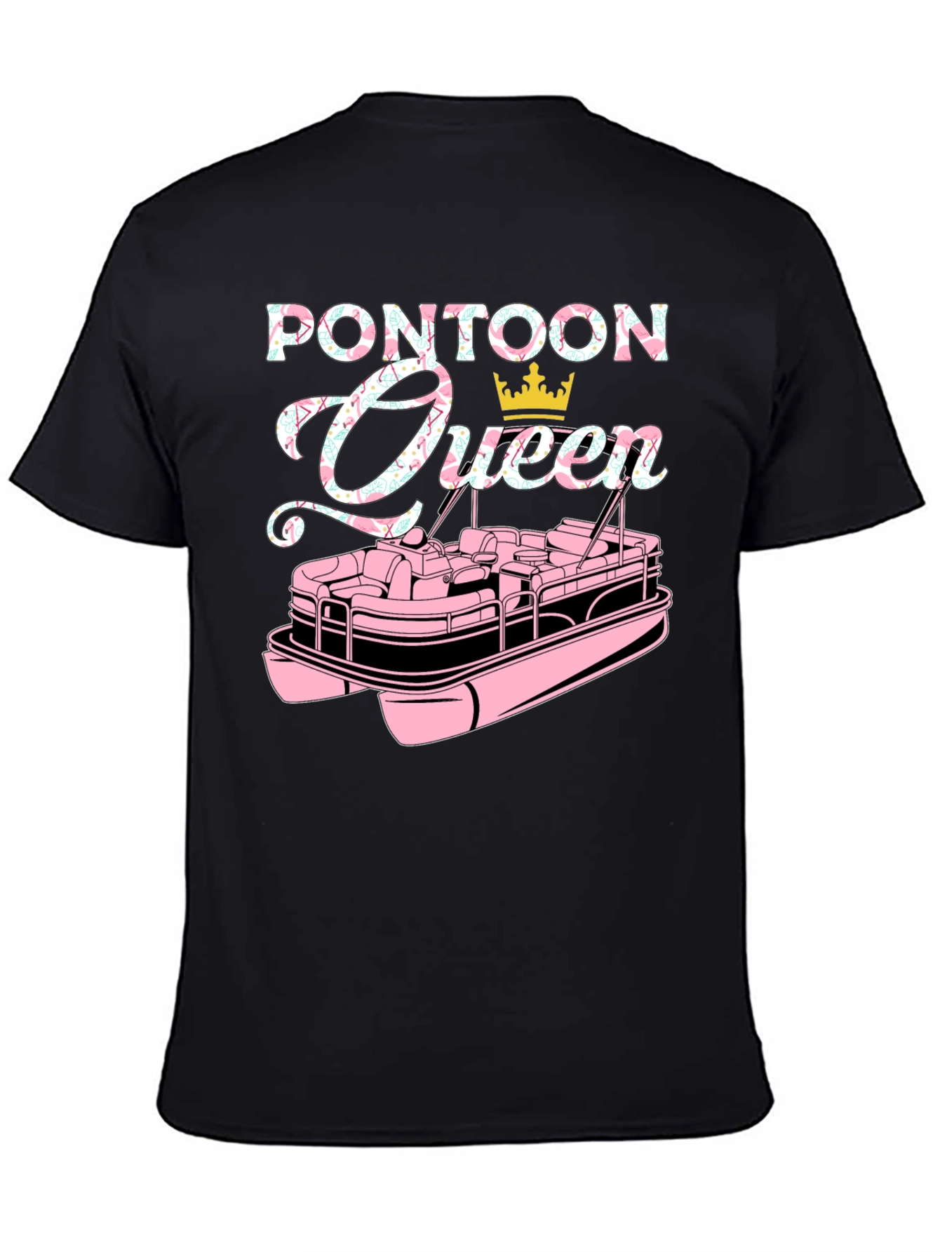 Pontoon Queen Graphic T-Shirt - Boating Life