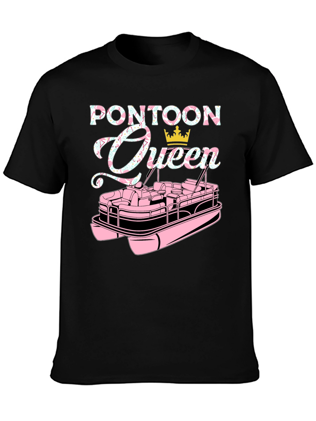 Pontoon Queen Graphic T-Shirt - Boating Life