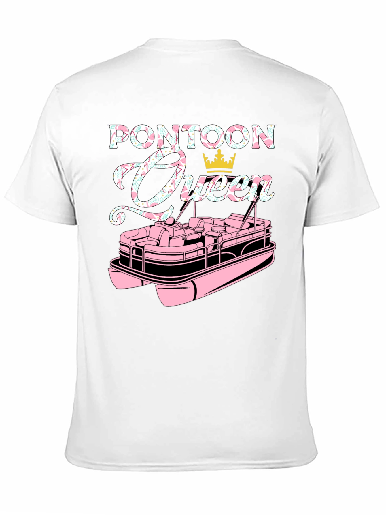 Pontoon Queen Graphic T-Shirt - Boating Life