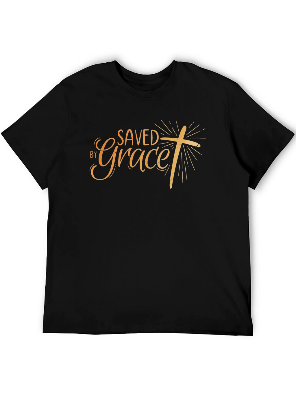 Saved By Grace Black T-Shirt