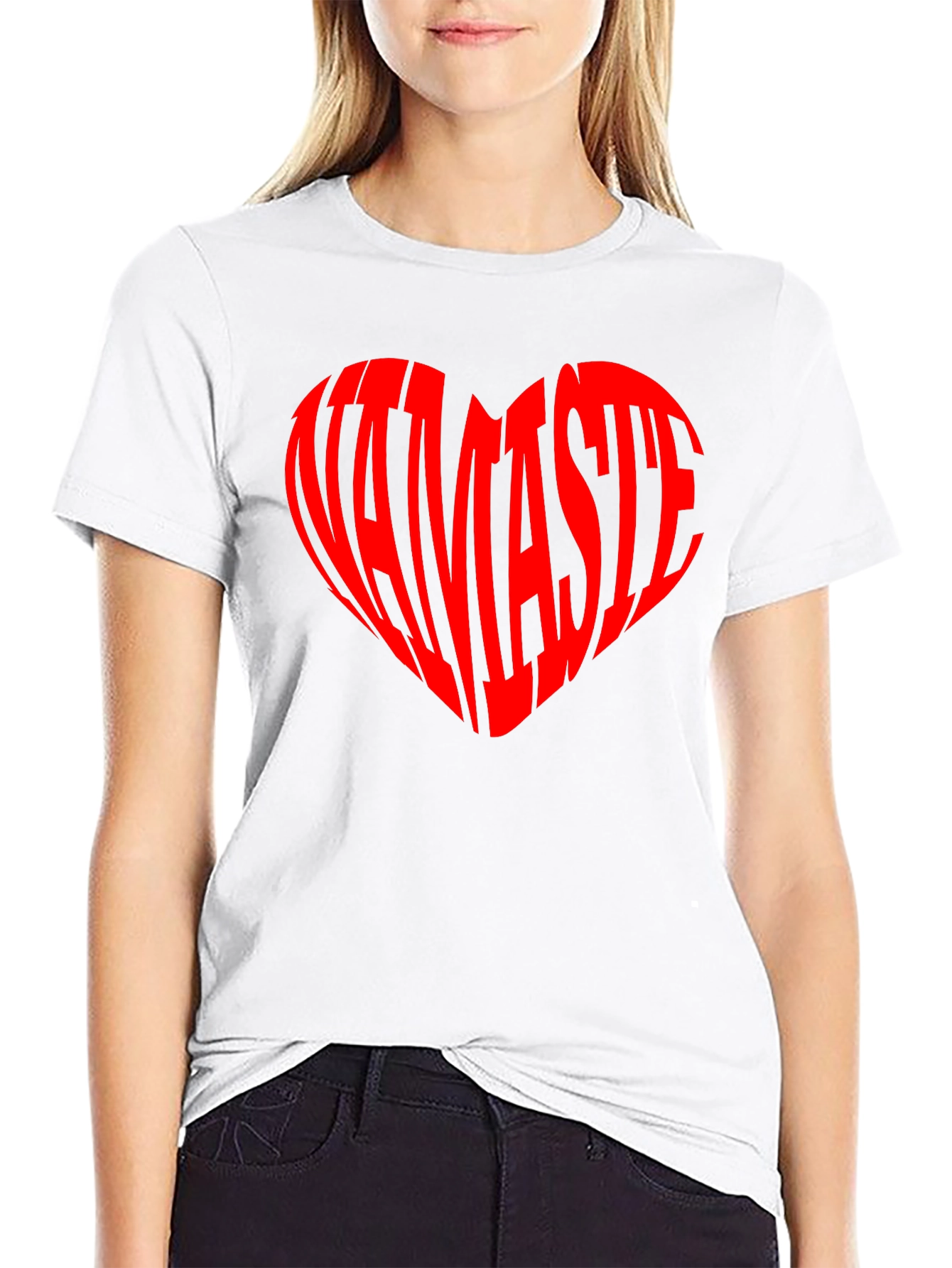Namaste Heart T-Shirt - Yoga Lover Tee