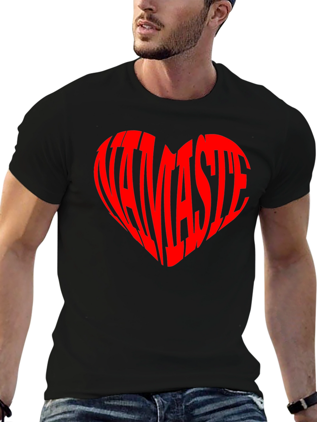 Namaste Heart T-Shirt - Yoga Lover Tee