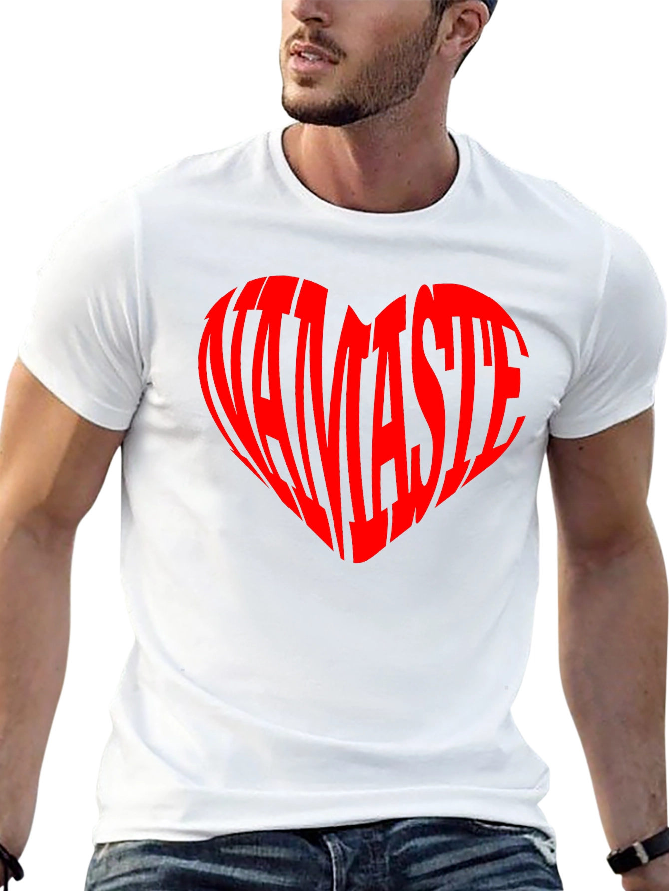 Namaste Heart T-Shirt - Yoga Lover Tee