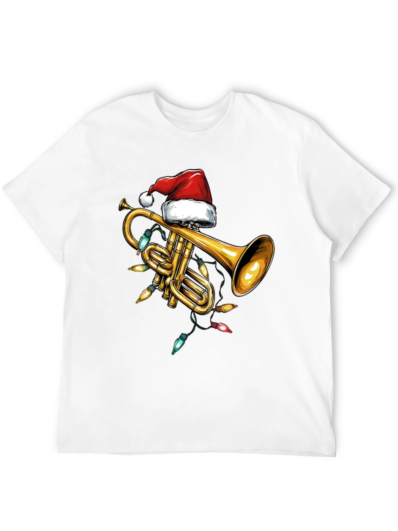 Christmas Trumpet T-Shirt - Festive Musical Design