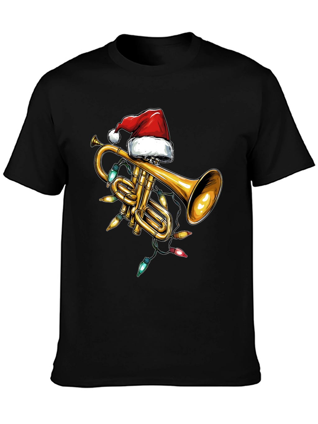 Christmas Trumpet T-Shirt - Festive Musical Design