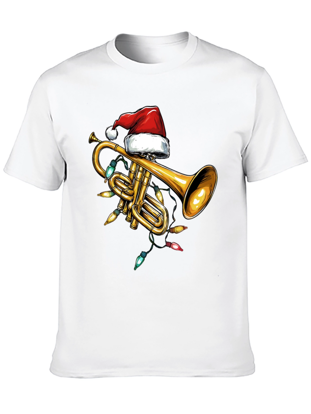 Christmas Trumpet T-Shirt - Festive Musical Design