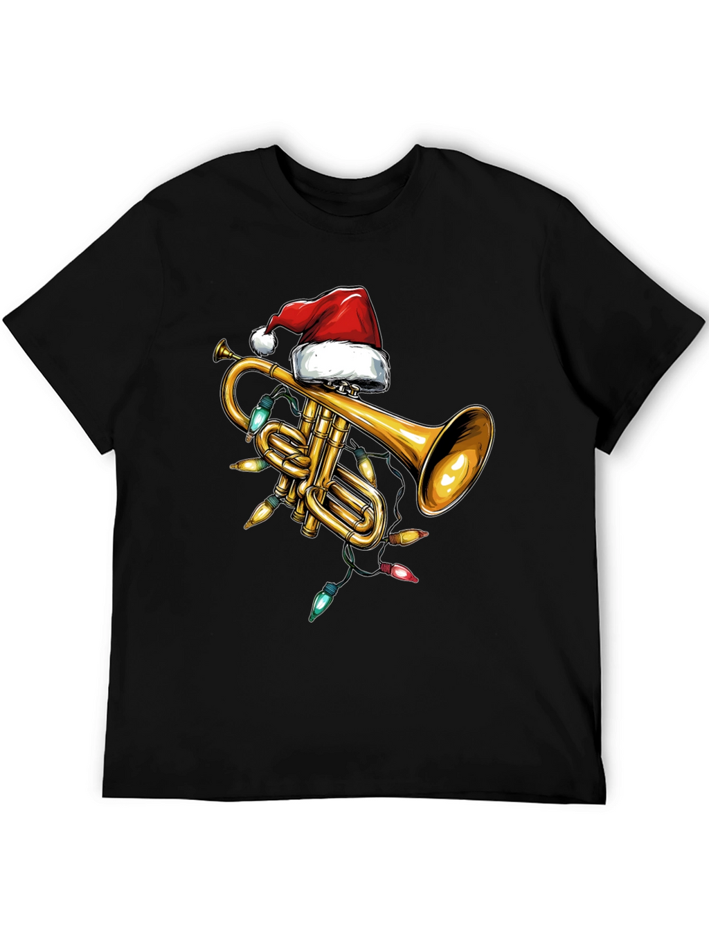 Christmas Trumpet T-Shirt - Festive Musical Design