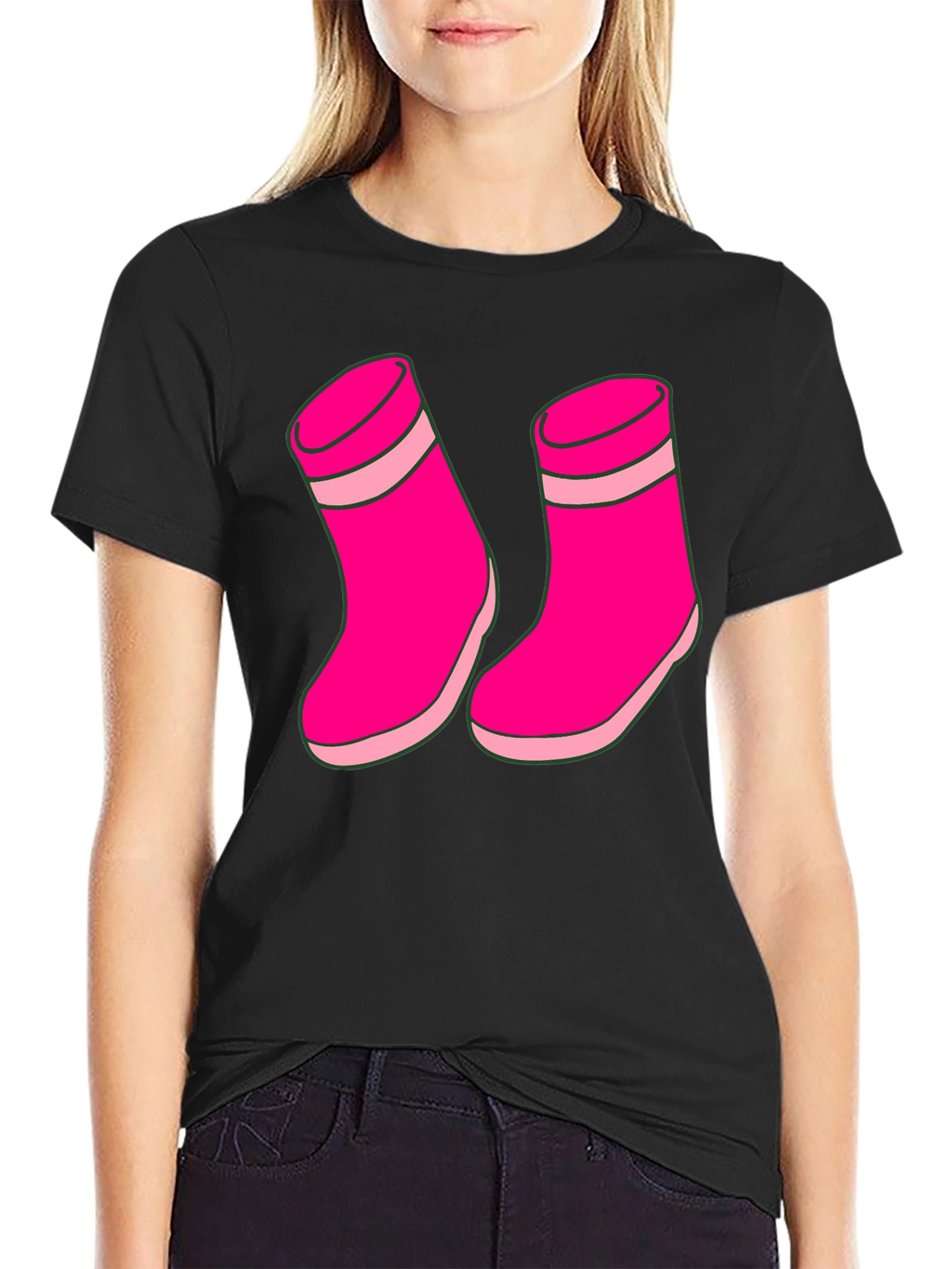 Pink Socks Graphic T-Shirt Unisex