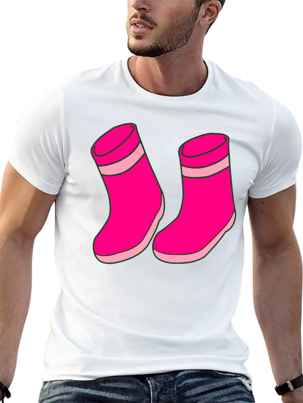 Pink Socks Graphic T-Shirt Unisex